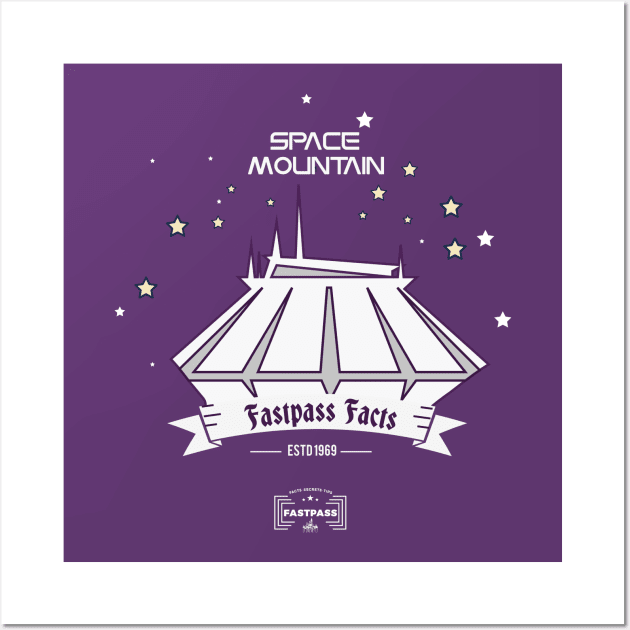 Space Mountain Wall Art by fastpassfacts